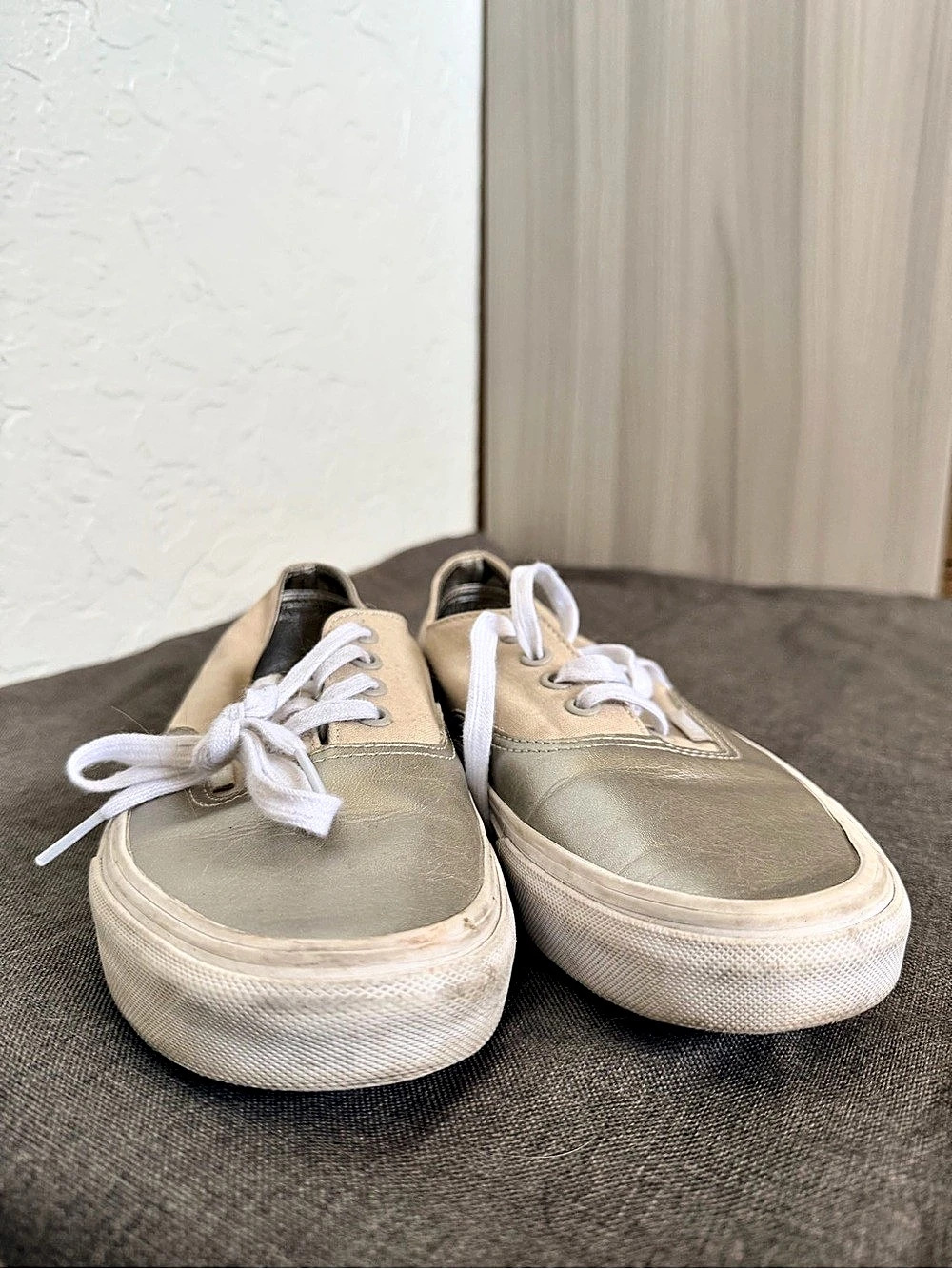 Vans Old Skool Sneakers Beige and Silver